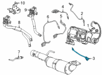 OEM 2022 GMC Yukon XL Exhaust Temperature Sensor Diagram - 55492188