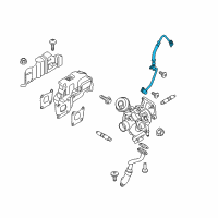 OEM 2016 Ford Focus Oil Feed Tube Diagram - CM5Z-6K679-B