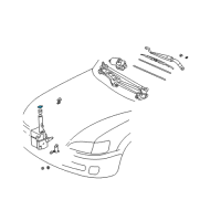 OEM 1995 Lexus LS400 Cap, Tank Diagram - 85316-16070