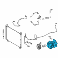 OEM Lexus IS300 Compressor Assembly Diagram - 88320-53070