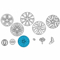 OEM 2019 Hyundai Kona Electric Wheel Alloy Diagram - 52910-J9300