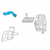 OEM 2009 Dodge Journey Fuel Clean Air Duct Diagram - 4891892AB