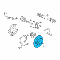 OEM 2019 Honda Pilot Disk, Rear Brake Drum In Diagram - 42510-TG7-A00