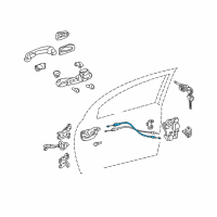 OEM 2004 Toyota Corolla Control Cable Diagram - 69760-02030