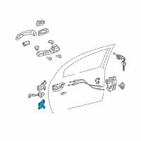 OEM Toyota Corolla Lower Hinge Diagram - 68730-02030