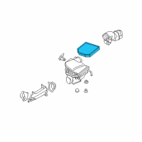 OEM 2008 BMW X3 Air Filter Diagram - 13-71-7-542-545