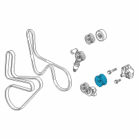 OEM Chevrolet Camaro Pulley Diagram - 12678515