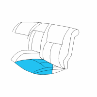 OEM 1999 Dodge Intrepid Seat Cushion Pad Diagram - SR681AZAA