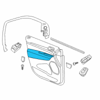 OEM 2021 Jeep Grand Cherokee Front Door Trim Armrest Diagram - 6EV99DX9AA