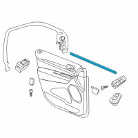 OEM 2016 Dodge Durango Seal-Front Door Belt Inner Diagram - 55399208AB