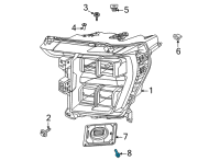 OEM 2020 Ford Ranger Module Screw Diagram - -W715133-S900