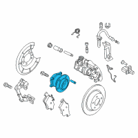 OEM Ford Transit Connect Hub & Bearing Assembly Diagram - DV6Z-1109-A