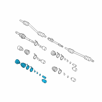 OEM 2007 Hyundai Entourage Boot Set Diagram - 49593-4D000