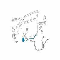 OEM 2012 Chevrolet Impala Lock Assembly Diagram - 22862251