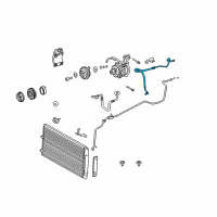 OEM 2005 Lexus ES330 Hose, Cooler Refrigerant Suction, NO.1 Diagram - 88704-33270