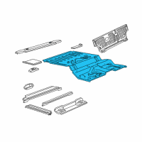 OEM Mercury Mountaineer Floor Pan Diagram - F57Z7811215A