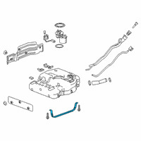 OEM 2019 Cadillac XT5 Tank Strap Diagram - 23353348