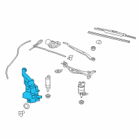 OEM 2008 Cadillac CTS Washer Reservoir Diagram - 20865557