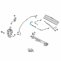 OEM 2021 Toyota Camry Washer Hose Diagram - 90069-46095