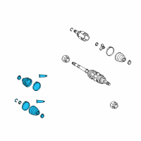 OEM 2009 Toyota Corolla Boot Kit Diagram - 04428-01040