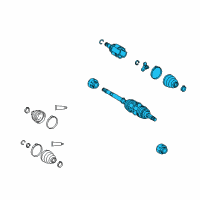 OEM Toyota Corolla Axle Diagram - 43410-02A03