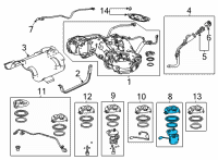 OEM Acura Module Set, Fuel Pump Diagram - 17045-TGV-A02