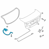 OEM 2020 Ford Fusion Hinge Diagram - DS7Z-5442700-L