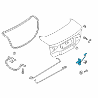 OEM 2014 Lincoln MKZ Latch Diagram - FR3Z-5443200-A