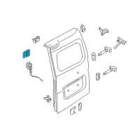 OEM 2015 Nissan NV200 Handle-Check Link, RH Diagram - 90474-JX55B