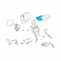 OEM 2003 Buick LeSabre Seat Cushion Pad Diagram - 12459518