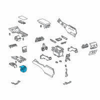 OEM Lexus ES300h Instrument Panel Cup Holder Sub-Assembly Diagram - 55604-33120-C0