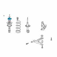 OEM 2001 Acura MDX Rubber, Front Shock Absorber Mounting Diagram - 51920-S0X-A02