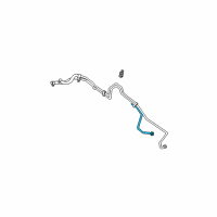 OEM 2000 Jeep Grand Cherokee Tube-Oil Cooler Diagram - 52079369AD