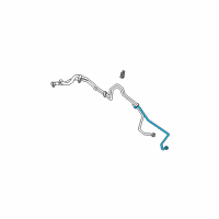 OEM 2000 Jeep Grand Cherokee Tube-Oil Cooler Diagram - 52079782AB