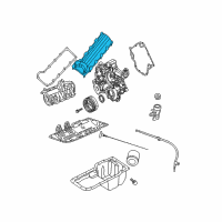 OEM Jeep Grand Cherokee Cover-Cylinder Head Diagram - 53020657AB