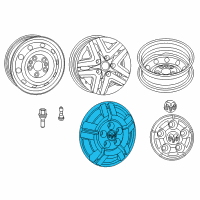 OEM 2014 Ram ProMaster 2500 Wheel Cover Diagram - 68157838AC