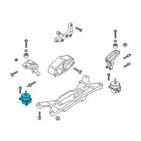 OEM Ford Mustang Mount Diagram - FR3Z-6038-G