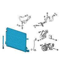 OEM 2019 Cadillac ATS Condenser Diagram - 22966151