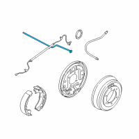 OEM 1999 Nissan Pathfinder Tube Assy-Rear Brake, LH Diagram - 46310-0W00A