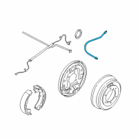 OEM 2001 Nissan Pathfinder Hose Assy-Brake, Rear Diagram - 46210-0W06A