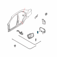 OEM 2004 Chevrolet Aveo Hinge Diagram - 96408353