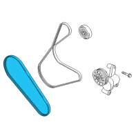 OEM 2013 Ford Escape AC Belt Diagram - GJ5Z-8620-A