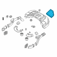 OEM 2018 BMW 750i xDrive Air Filter Element, Cylinder Bank 2 Diagram - 13-71-8-613-251