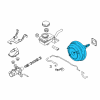 OEM Nissan Quest Master Vacuum Assembly Diagram - D7210-1JA0B