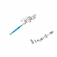 OEM Lexus ES350 Shaft Assy, Steering Main Diagram - 45210-33170