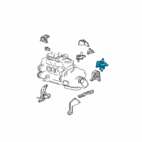 OEM 2001 Chrysler Town & Country Bracket-Engine Mount Diagram - 4861459AC