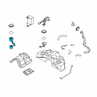 OEM Infiniti M35 In Tank Fuel Pump Diagram - 17040-EH11A