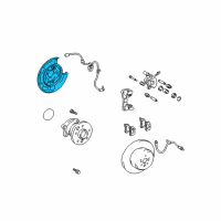 OEM Toyota Camry Splash Shield Diagram - 46504-33010