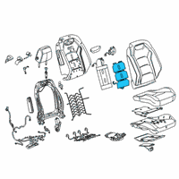 OEM 2021 Chevrolet Camaro Seat Back Heater Diagram - 84369765