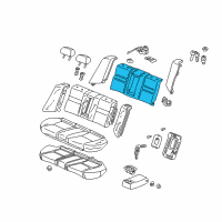 OEM 2004 Honda Accord Pad & Frame, Rear Seat-Back (Ts Tech) Diagram - 82127-SDA-A31